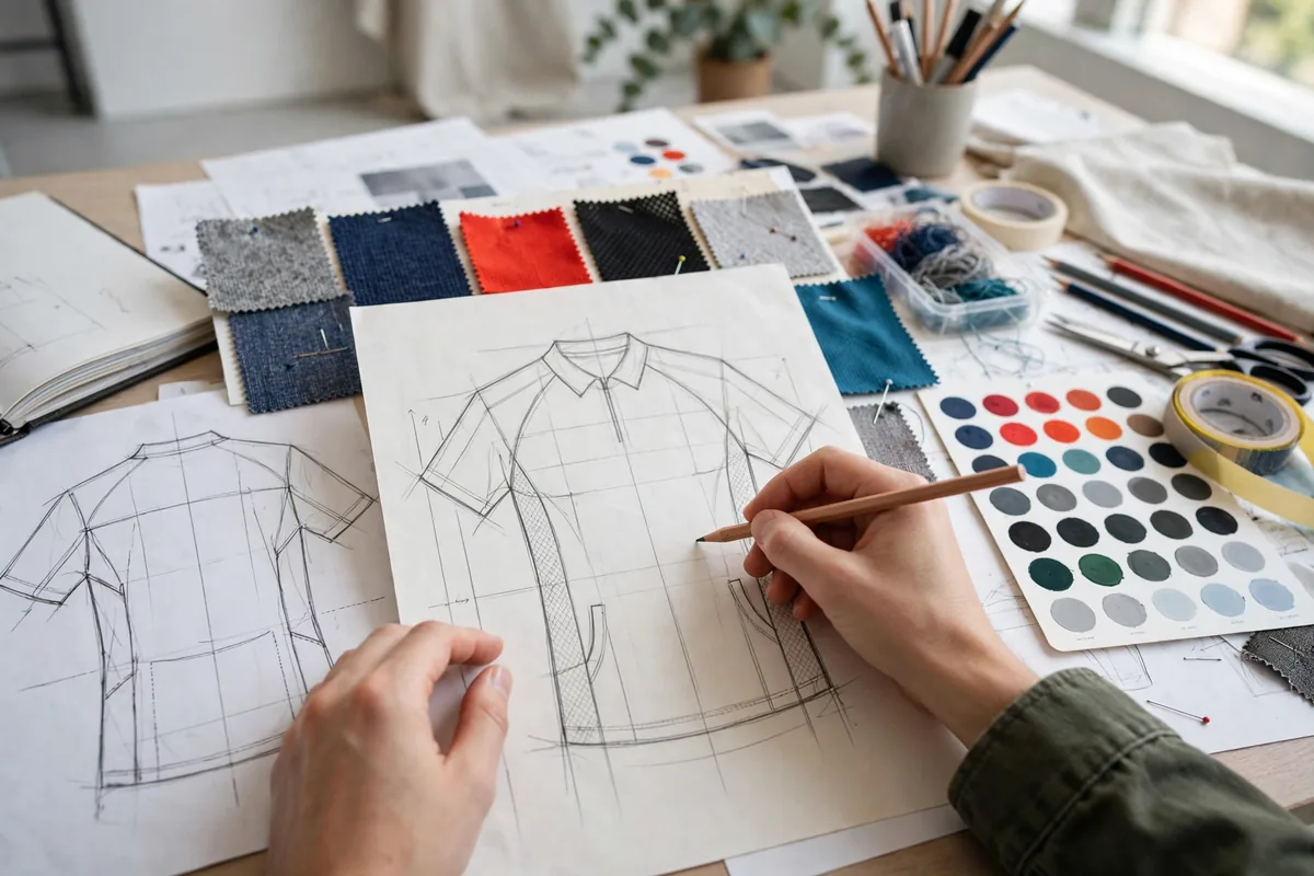 Sportswear artwork and design development