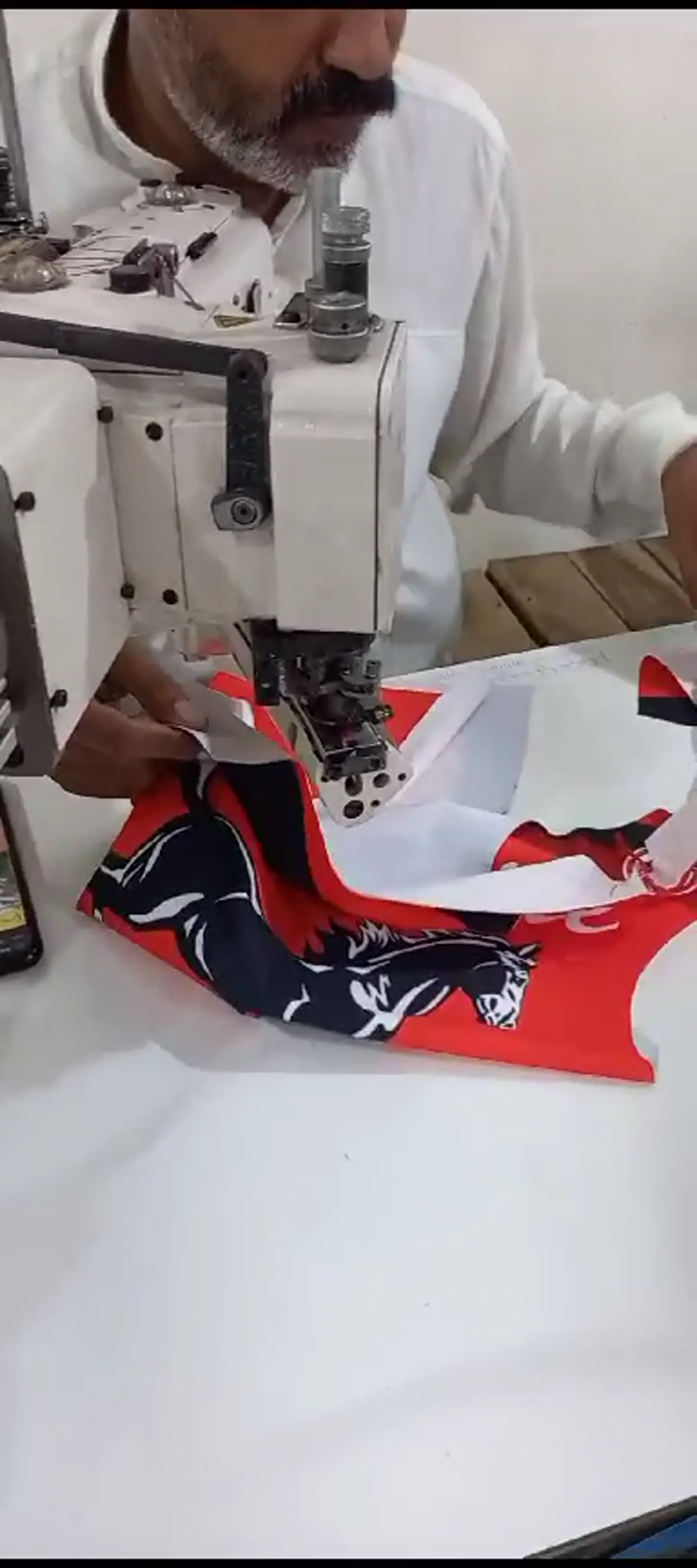 Industrial garment stitching